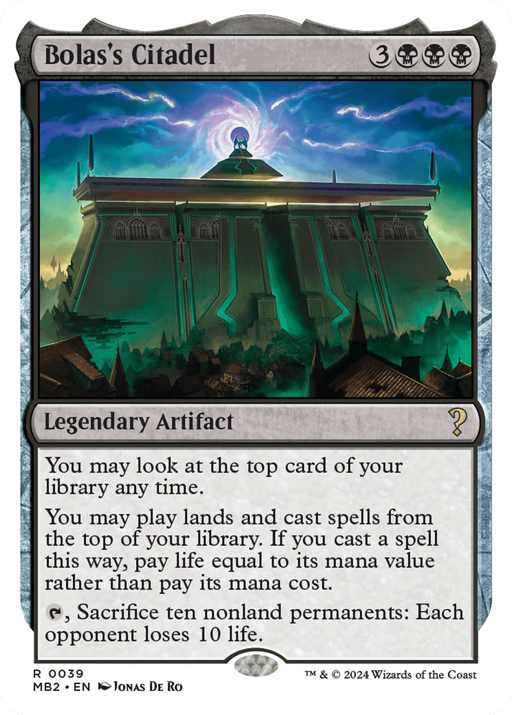 Bolas's Citadel (White Border) [Mystery Booster 2] | I Want That Stuff Brandon