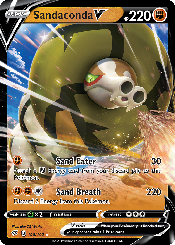 Sandaconda V (108/192) [Sword & Shield: Rebel Clash] | I Want That Stuff Brandon