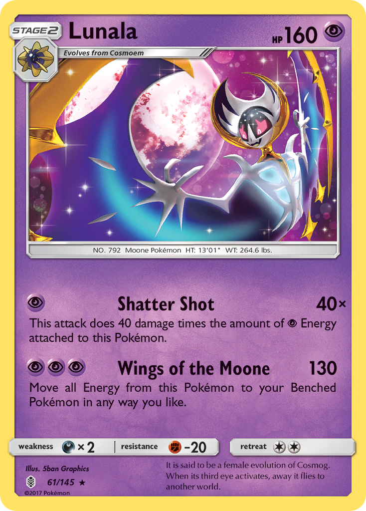 Lunala (61/145) [Sun & Moon: Guardians Rising] | I Want That Stuff Brandon