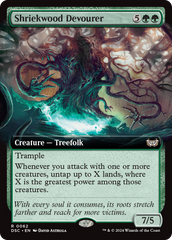 Shriekwood Devourer (Extended Art) [Duskmourn: House of Horror Commander] | I Want That Stuff Brandon