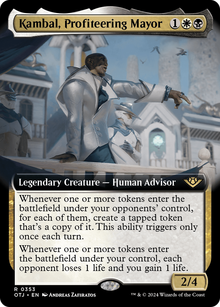 Kambal, Profiteering Mayor (Extended Art) [Outlaws of Thunder Junction] | I Want That Stuff Brandon