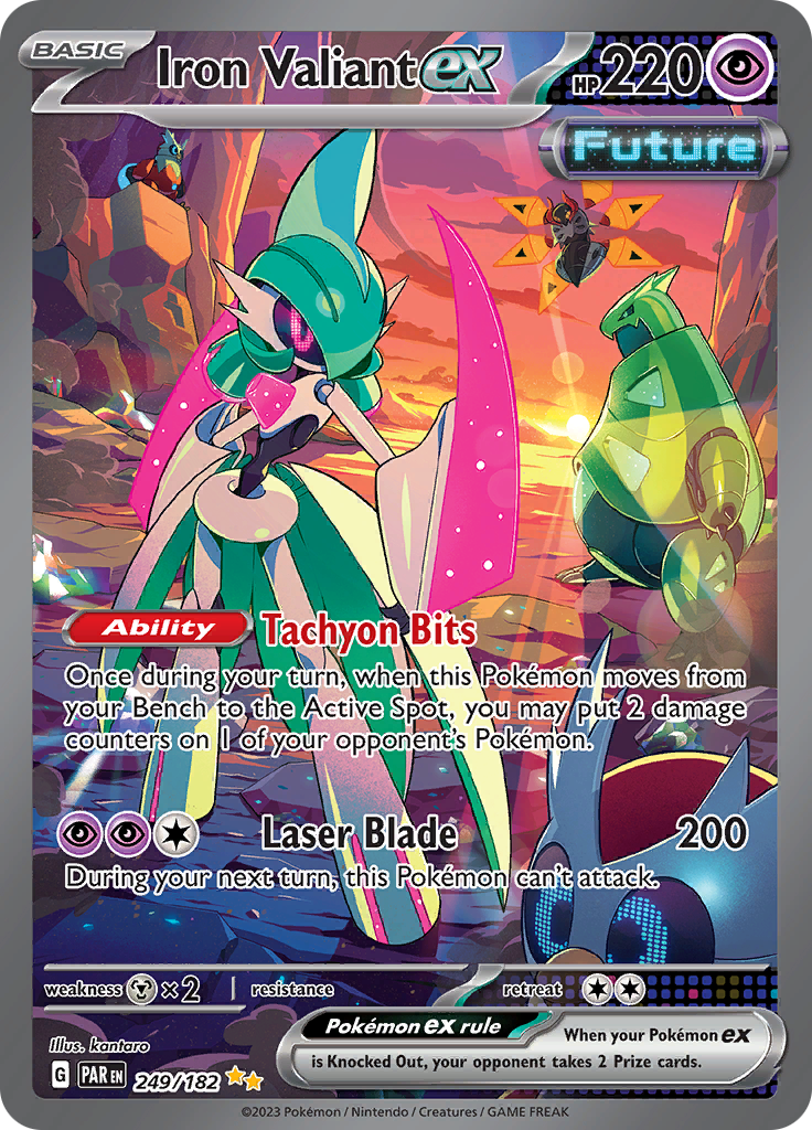 Iron Valiant ex (249/182) [Scarlet & Violet: Paradox Rift] | I Want That Stuff Brandon