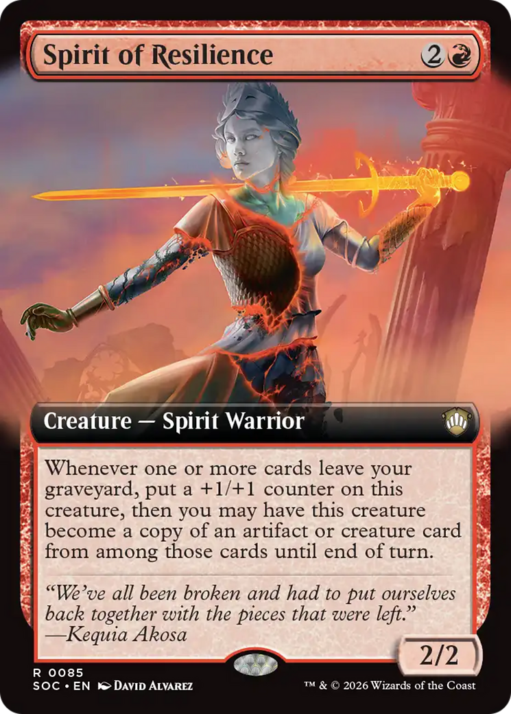 Spirit of Resilience (Extended Art) [Secrets of Strixhaven Commander] | I Want That Stuff Brandon