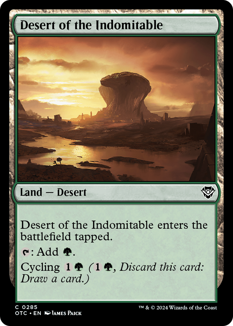 Desert of the Indomitable [Outlaws of Thunder Junction Commander] | I Want That Stuff Brandon