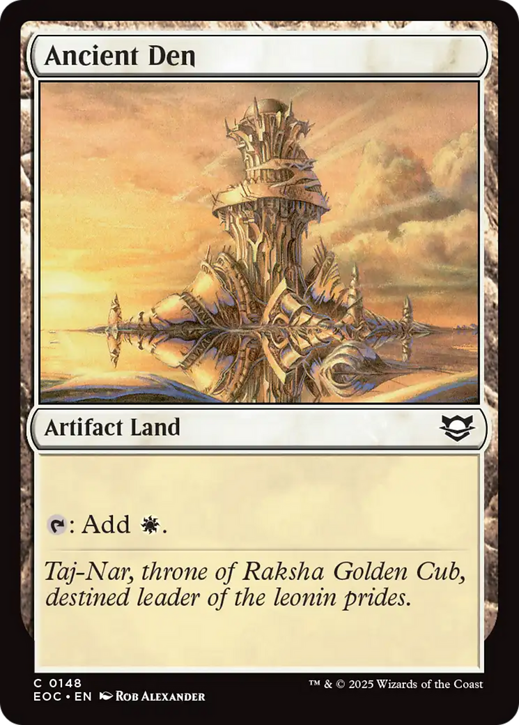 Ancient Den [Edge of Eternities Commander] | I Want That Stuff Brandon