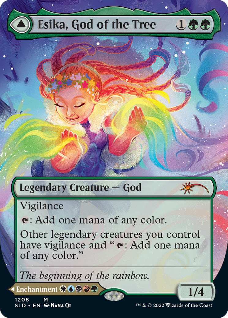 Esika, God of the Tree // The Prismatic Bridge (Display Commander) (Borderless) [Secret Lair: From Cute to Brute] | I Want That Stuff Brandon