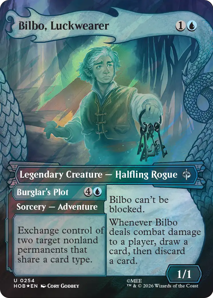Bilbo, Luckwearer (Showcase) (Surge Foil) [The Hobbit] | I Want That Stuff Brandon