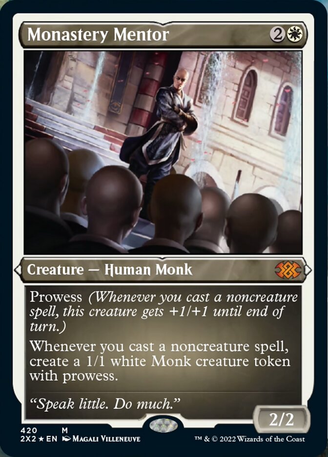 Monastery Mentor (Foil Etched) [Double Masters 2022] | I Want That Stuff Brandon