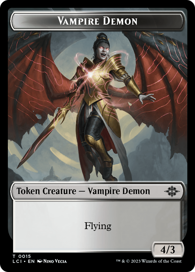 Map // Vampire Demon Double-Sided Token [The Lost Caverns of Ixalan Tokens] | I Want That Stuff Brandon