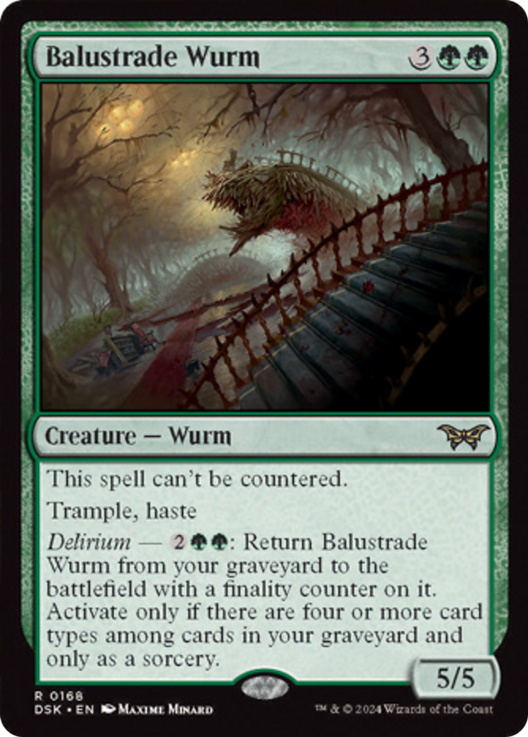 Balustrade Wurm [Duskmourn: House of Horror] | I Want That Stuff Brandon