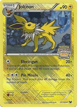 Jolteon (37/108) (Regional Championship) [League & Championship Cards] | I Want That Stuff Brandon