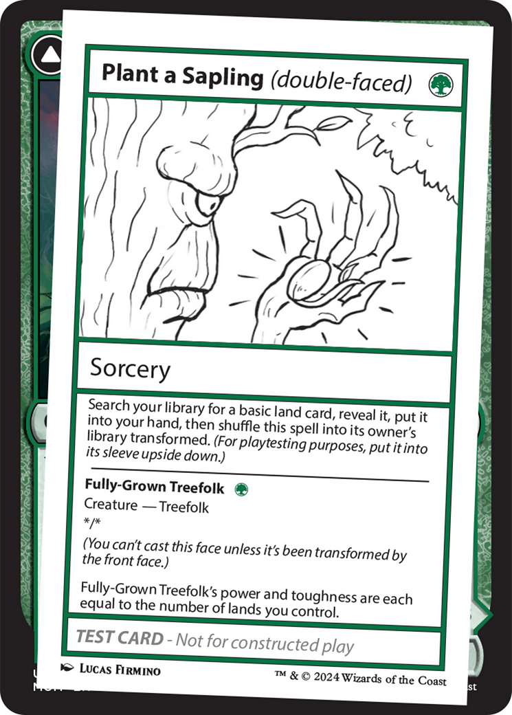 Plant a Sapling (double-faced) [Mystery Booster 2 Playtest Cards] | I Want That Stuff Brandon