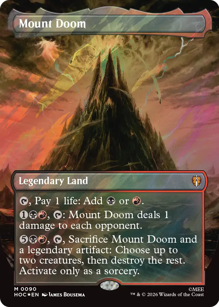 Mount Doom (Borderless) (Surge Foil) [The Hobbit: Eternal-Legal] | I Want That Stuff Brandon