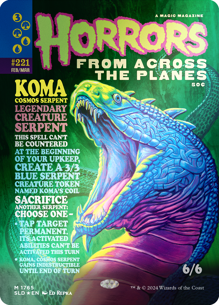 Koma, Cosmos Serpent (Rainbow Foil) [Secret Lair Drop Series] | I Want That Stuff Brandon