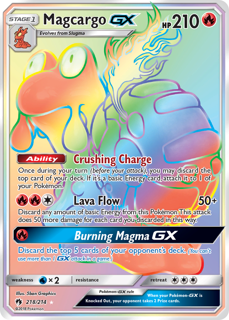 Magcargo GX (218/214) [Sun & Moon: Lost Thunder] | I Want That Stuff Brandon