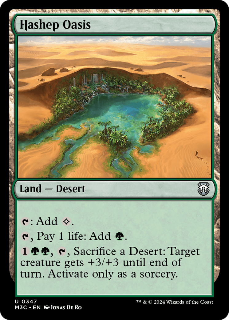 Hashep Oasis (Ripple Foil) [Modern Horizons 3 Commander] | I Want That Stuff Brandon