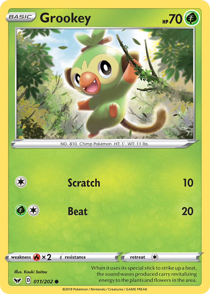 Grookey (011/202) [Sword & Shield: Base Set] | I Want That Stuff Brandon