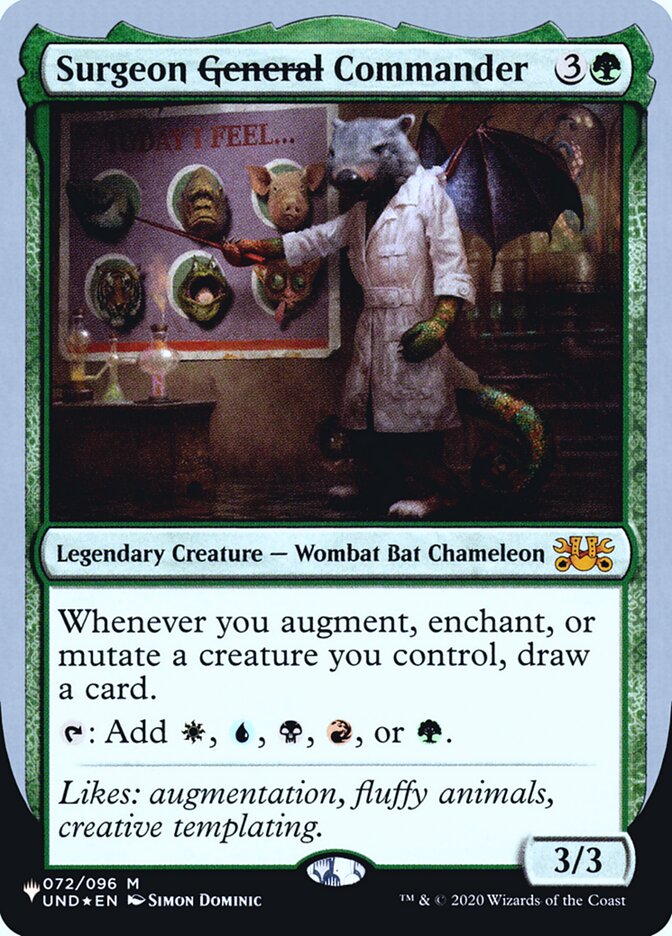 Surgeon General Commander (Unfinity Foil Edition) [The List] | I Want That Stuff Brandon