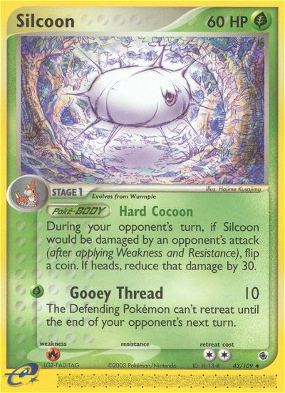 Silcoon (43/109) [EX: Ruby & Sapphire] | I Want That Stuff Brandon