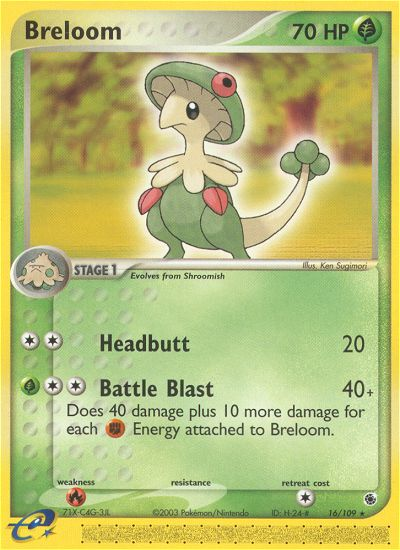 Breloom (16/109) [EX: Ruby & Sapphire] | I Want That Stuff Brandon