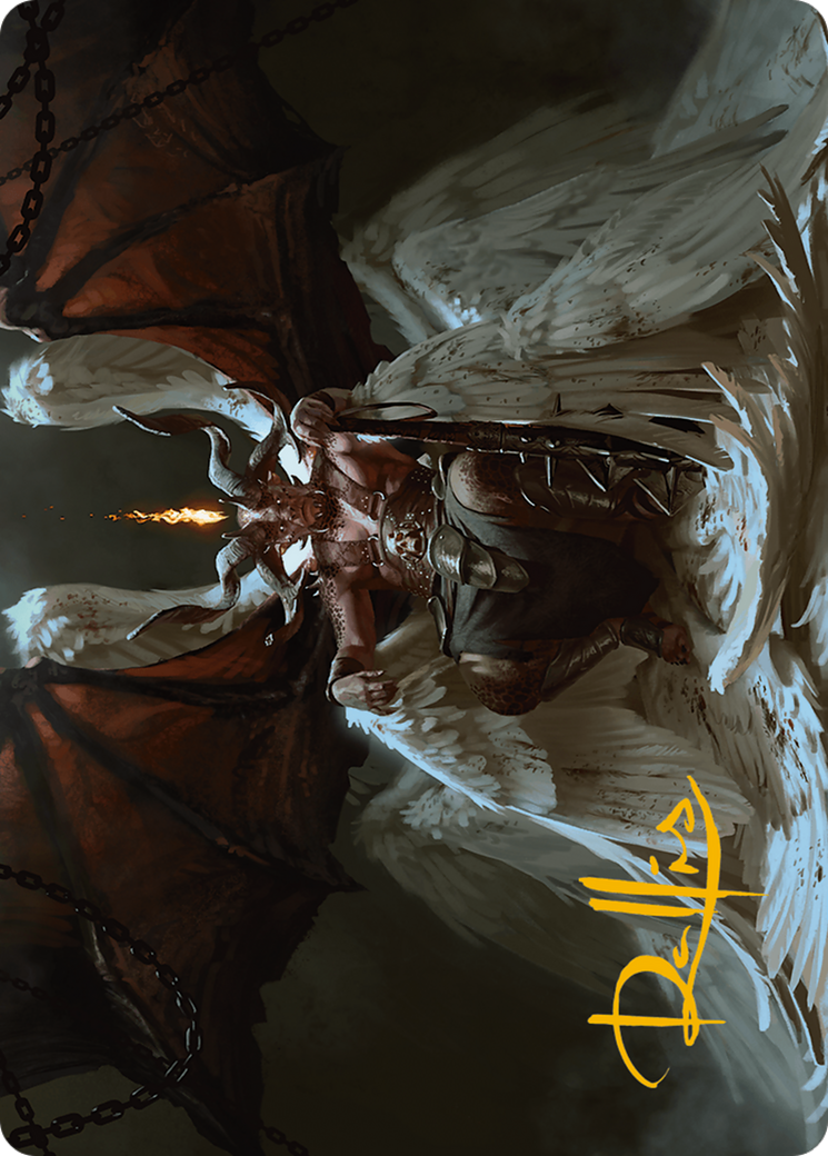Shilgengar, Sire of Famine Art Card (Gold-Stamped Signature) [Modern Horizons 3 Art Series] | I Want That Stuff Brandon