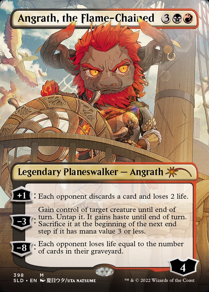 Angrath, the Flame-Chained (Borderless) [Secret Lair Drop Series] | I Want That Stuff Brandon