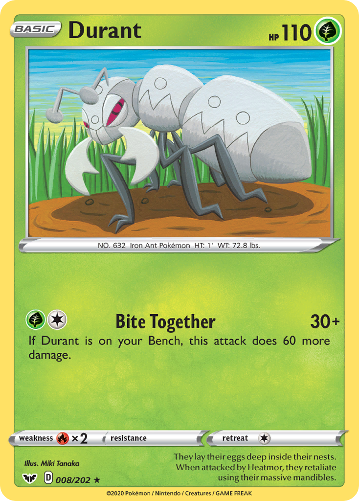 Durant (008/202) [Sword & Shield: Base Set] | I Want That Stuff Brandon