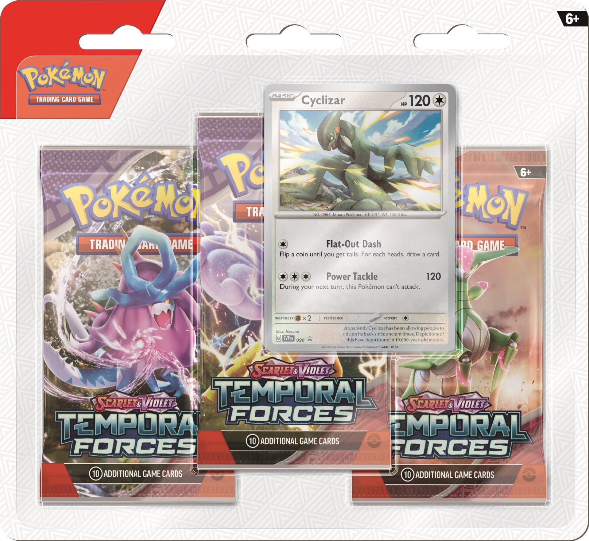 Scarlet & Violet: Temporal Forces - 3-Pack Blister (Cyclizar) | I Want That Stuff Brandon