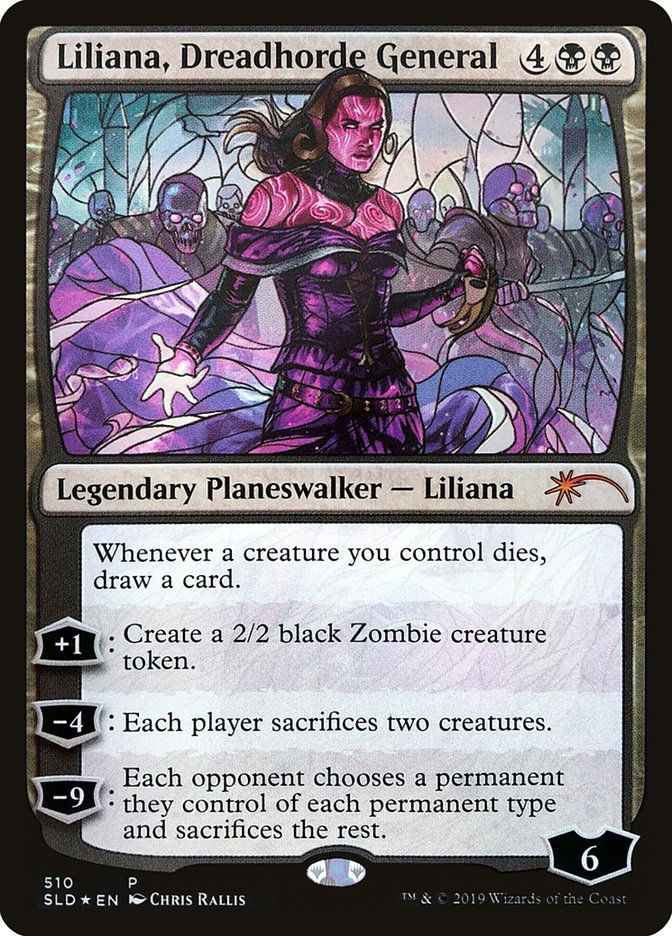 Liliana, Dreadhorde General (Stained Glass) [Secret Lair Drop Promos] | I Want That Stuff Brandon