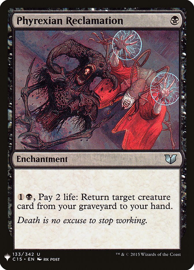 Phyrexian Reclamation [Mystery Booster] | I Want That Stuff Brandon