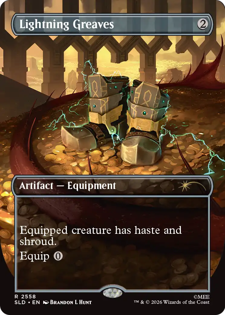 Lightning Greaves (2558) [Secret Lair Drop Series] | I Want That Stuff Brandon
