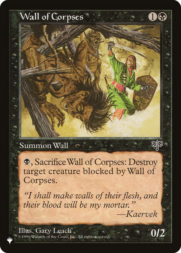 Wall of Corpses [The List Reprints] | I Want That Stuff Brandon