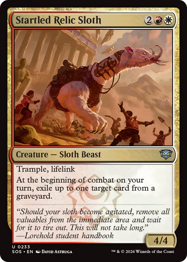 Startled Relic Sloth [Secrets of Strixhaven] | I Want That Stuff Brandon