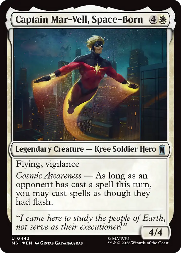 Captain Mar-Vell, Space-Born (Surge Foil) [Marvel Super Heroes] | I Want That Stuff Brandon