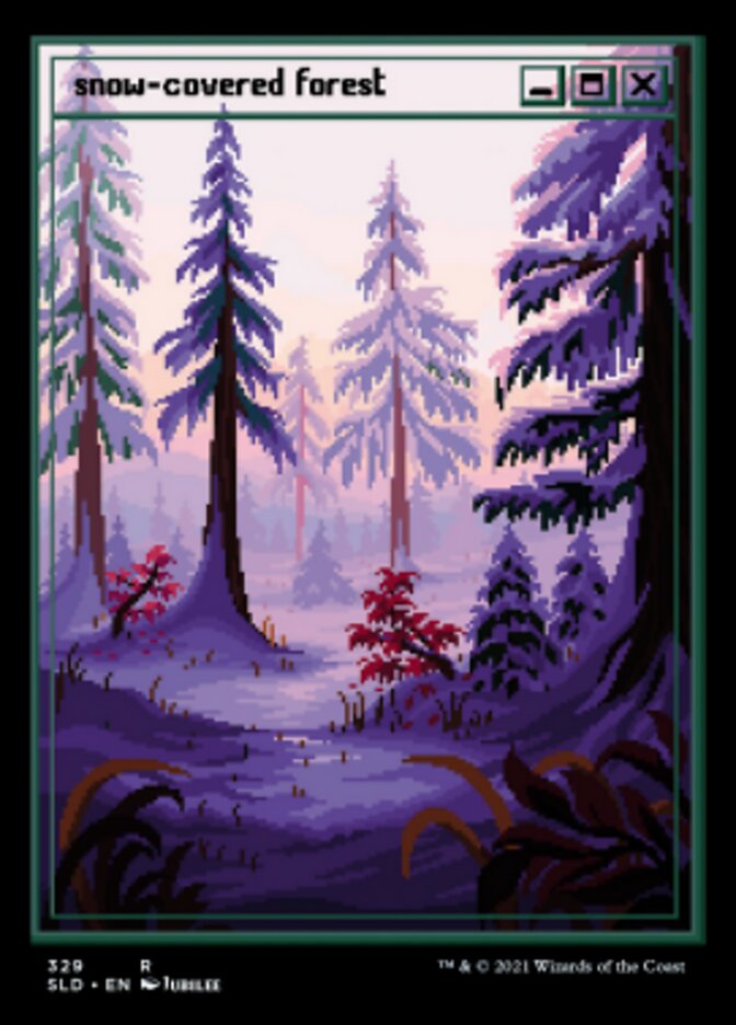 Snow-Covered Forest (Foil Etched) [Secret Lair Drop Series] | I Want That Stuff Brandon