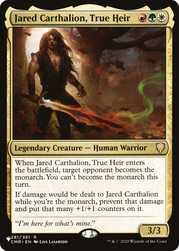 Jared Carthalion, True Heir [The List] | I Want That Stuff Brandon