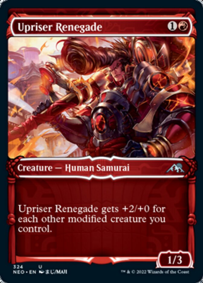 Upriser Renegade (Showcase Samurai) [Kamigawa: Neon Dynasty] | I Want That Stuff Brandon