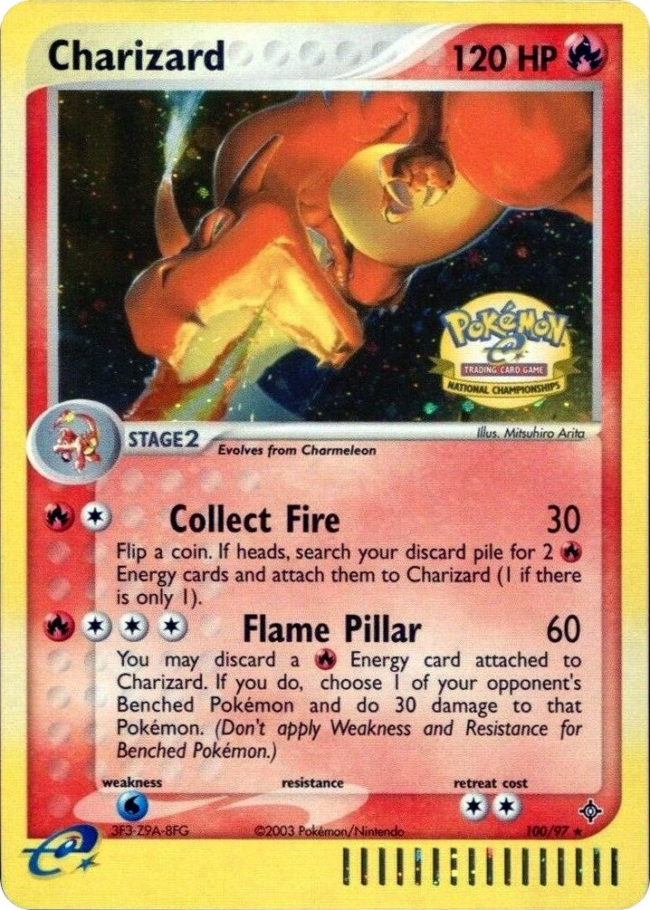 Charizard (100/097) (National Championships) [League & Championship Cards] | I Want That Stuff Brandon