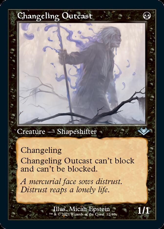 Changeling Outcast (Retro Foil Etched) [Modern Horizons] | I Want That Stuff Brandon