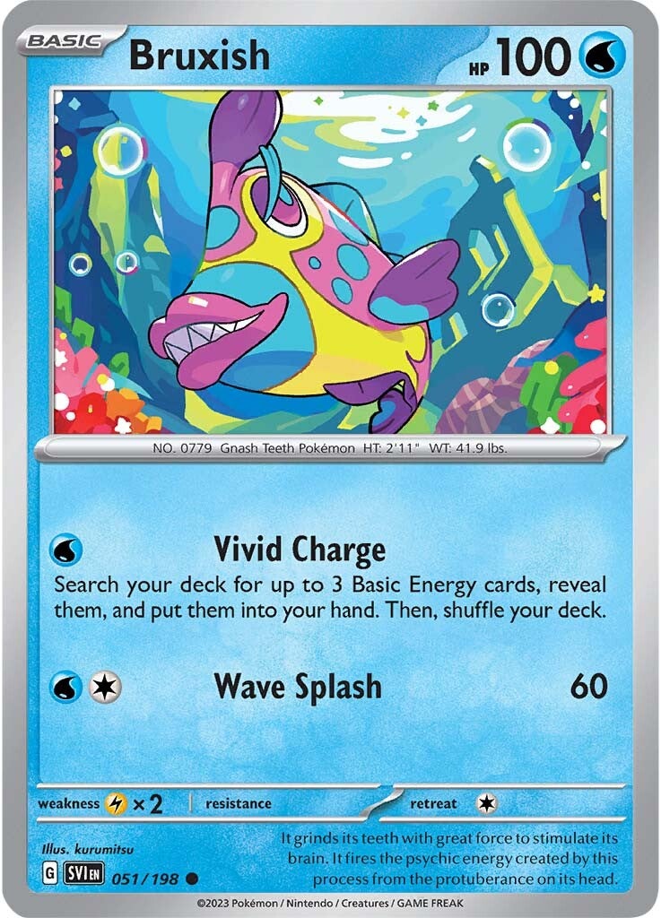 Bruxish (051/198) [Scarlet & Violet: Base Set] | I Want That Stuff Brandon