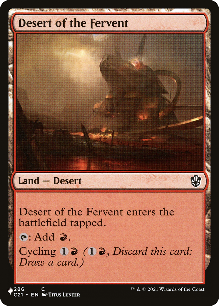 Desert of the Fervent [The List] | I Want That Stuff Brandon