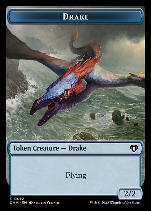 Spirit (0010) // Drake Double-Sided Token [Commander Masters Tokens] | I Want That Stuff Brandon