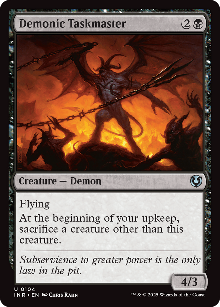 Demonic Taskmaster [Innistrad Remastered] | I Want That Stuff Brandon