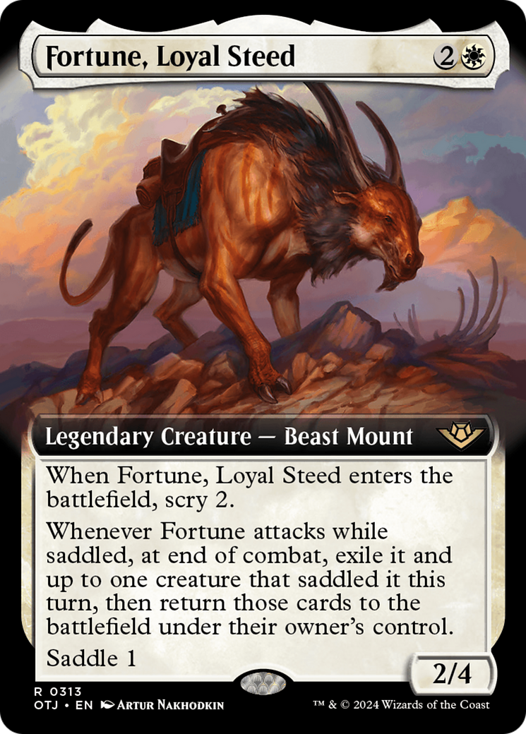 Fortune, Loyal Steed (Extended Art) [Outlaws of Thunder Junction] | I Want That Stuff Brandon