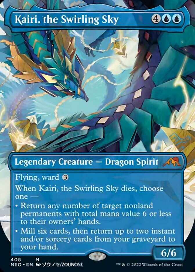 Kairi, the Swirling Sky (Borderless Alternate Art) [Kamigawa: Neon Dynasty] | I Want That Stuff Brandon