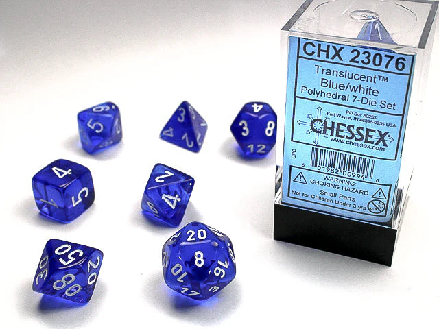 Chessex: Translucent 7-Die Set | I Want That Stuff Brandon