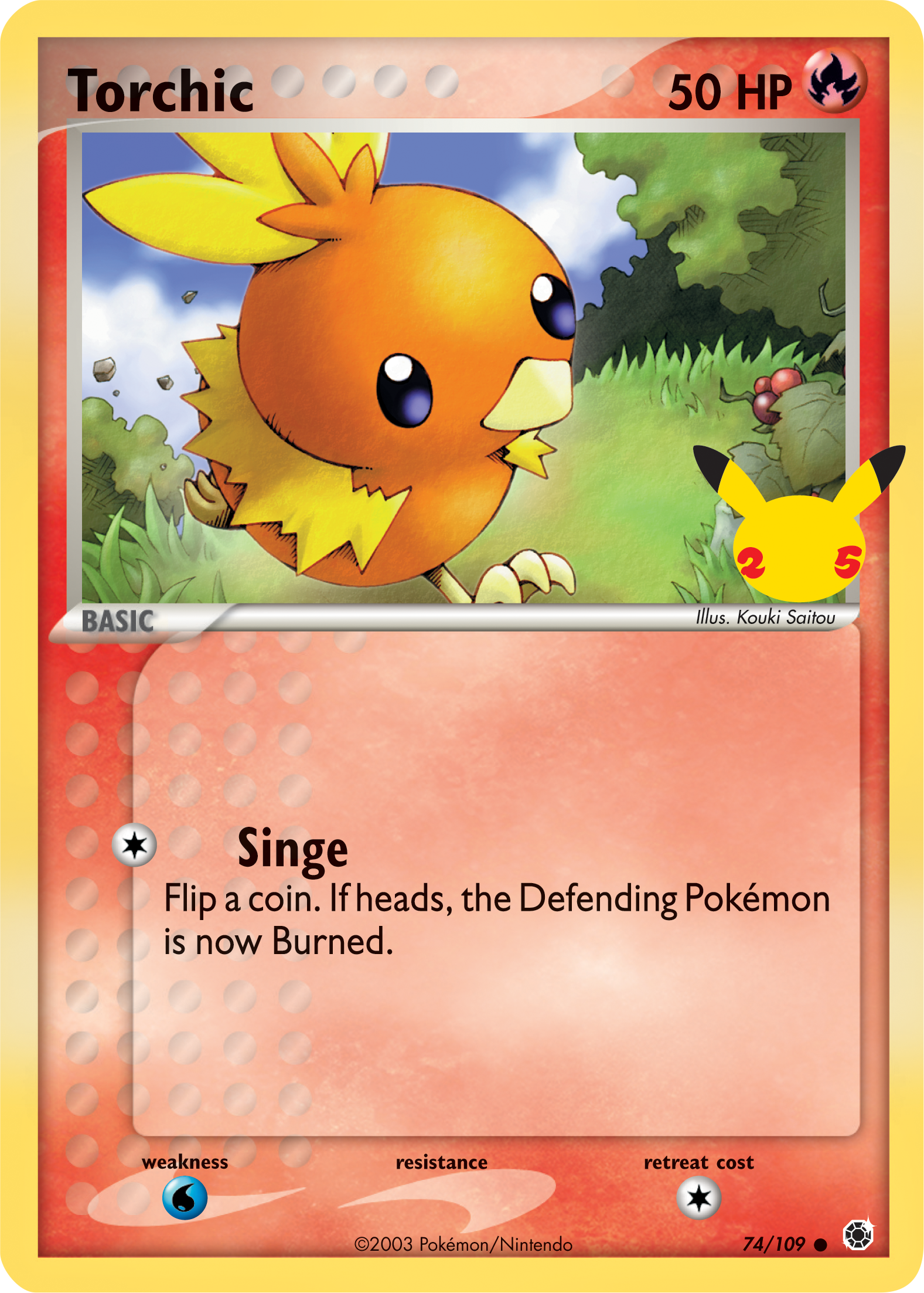 Torchic (74/109) (Jumbo Card) [First Partner Pack] | I Want That Stuff Brandon