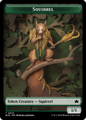 Squirrel // Darkstar Augur Double-Sided Token [Bloomburrow Tokens] | I Want That Stuff Brandon