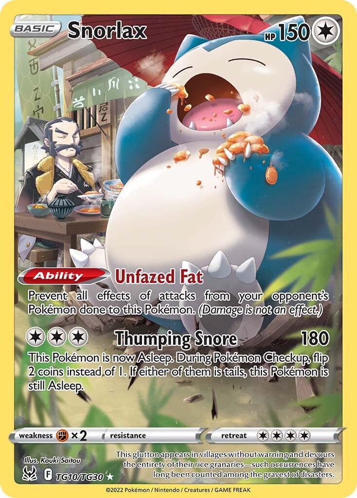Snorlax (TG10/TG30) [Sword & Shield: Lost Origin] | I Want That Stuff Brandon