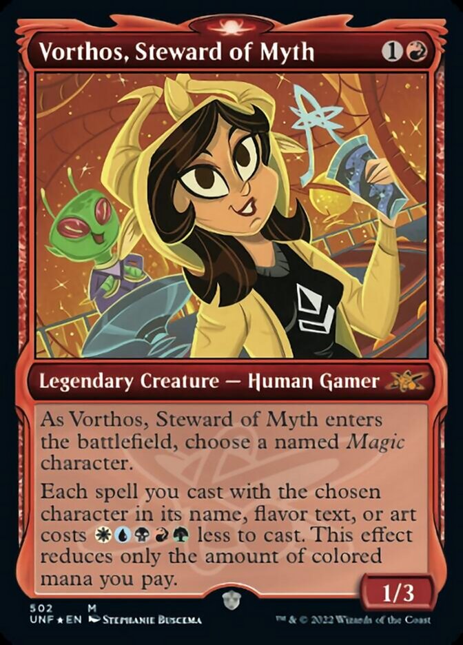 Vorthos, Steward of Myth (Showcase) (Galaxy Foil) [Unfinity] | I Want That Stuff Brandon
